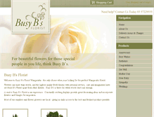 Tablet Screenshot of busybsflorist.com.au